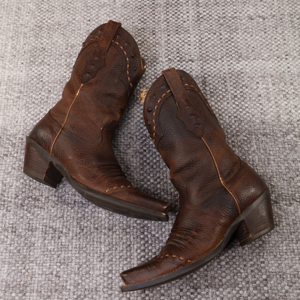 Ariat Dixie 10001368 Brown Oiled Leather Western Boots Womens 8.5 B - Picture 6 of 9